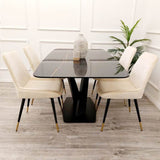 modern-160cm-rectangular-black-sintered-stone-dining-table-and-modern-dining-chairs-dining-table-set-for-6