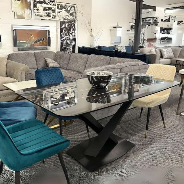 modern-160cm-rectangular-black-sintered-stone-dining-table-and-modern-dining-chairs-dining-table-set-for-6