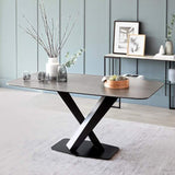 modern-160cm-rectangular-black-sintered-stone-dining-table-and-modern-dining-chairs-dining-table-set-for-6