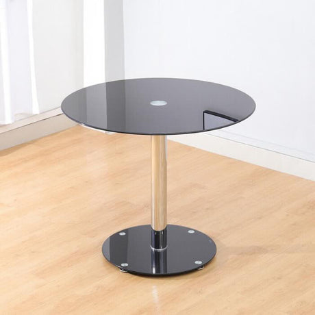 modern-black-round-glass-dining-table-90cm-with-chrome-metal-base