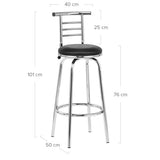 Modern-Chrome-Bar-Stool-With-Black-Leather-Seat-And-Chrome-Metal-Frame