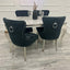 Luxury-black-velvet-dining-chairs-chrome-legs-lion-knocker