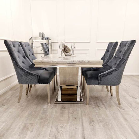 modern-grey-marble-dining-table-and-velvet-lion-knocker-back-dining-chairs-6-8-seater-kitchen-table-set