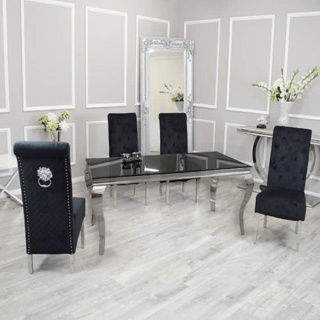 modern-rectangular-glass-dining-table-and-luxury-high-back-velvet-dining-chairs-with-lion-knocker-dining-table-set-for-6-to-8