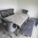 modern-rectangular-grey-marble-dining-table-and-classic-velvet-dining-chairs-with-lion-knocker-luxury-kitchen-table-set-for-6-to-8