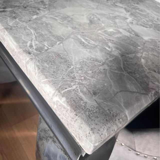 modern-rectangular-grey-marble-dining-table-and-high-back-velvet-dining-chairs-with-lion-knocker-modern-dining-table-set-for-6-to-8