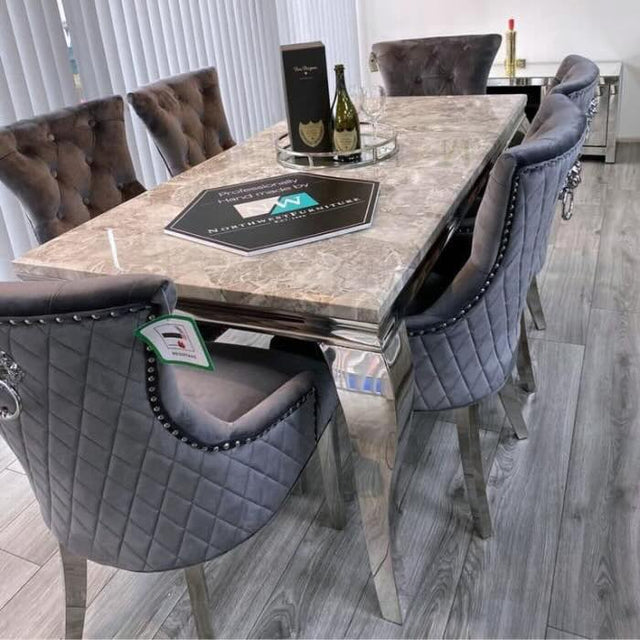 modern-rectangular-grey-marble-dining-table-and-velvet-lion-knocker-back-dining-chairs-modern-kitchen-table-set-for-6-to-8