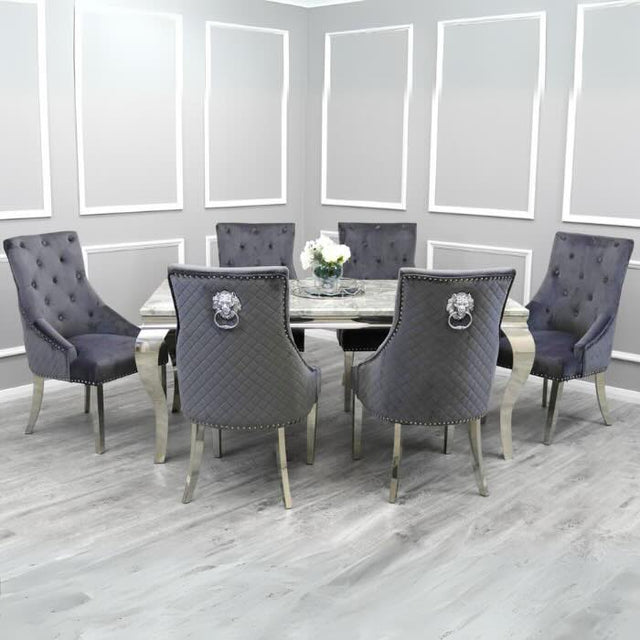 modern-rectangular-grey-marble-dining-table-and-velvet-lion-knocker-back-dining-chairs-modern-kitchen-table-set-for-6-to-8