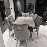 modern-rectangular-grey-marble-dining-table-and-velvet-lion-knocker-back-dining-chairs-modern-kitchen-table-set-for-6-to-8