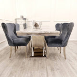 modern-rectangular-grey-marble-dining-table-with-U-base-and-wide-back-grey-velvet-dining-chairs-modern-dining-table-set-for-6-to-8