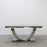 modern-rectangular-grey-marble-dining-table-with-U-base-and-wide-back-grey-velvet-dining-chairs-modern-dining-table-set-for-6-to-8