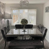 modern-rectangular-grey-marble-dining-table-with-U-base-and-wide-back-grey-velvet-dining-chairs-modern-dining-table-set-for-6-to-8