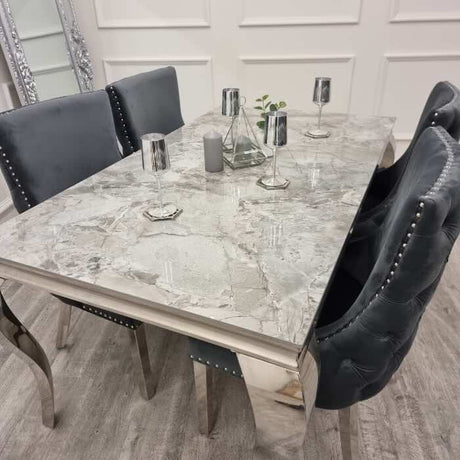 modern-rectangular-grey-marble-dining-table-with-stainless-steel-frame-and-velvet-dining-chairs-with-deep-buttoned-back-dining-table-set-for-6-to-8