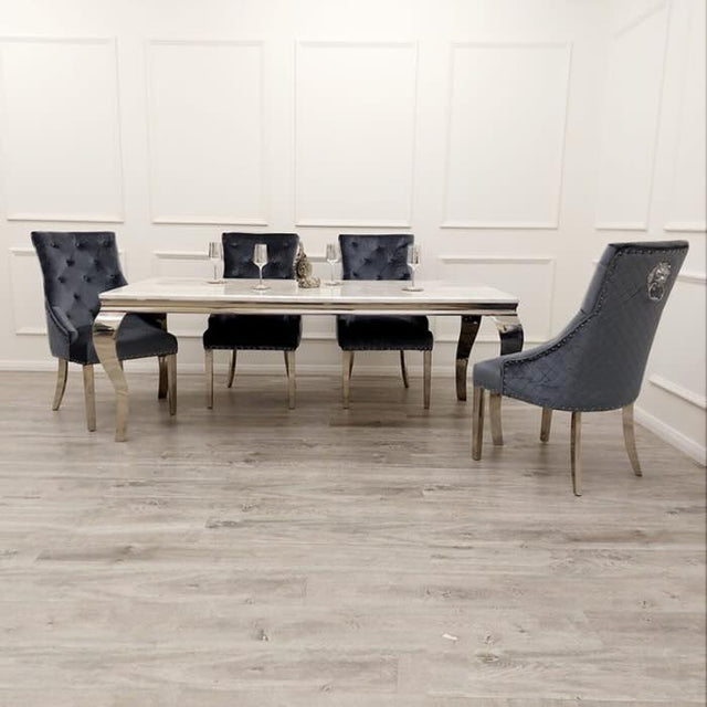 modern-rectangular-white-marble-dining-table-and-classic-velvet-dining-chairs-with-lion-knocker-luxury-dining-table-set-for-6-to-8