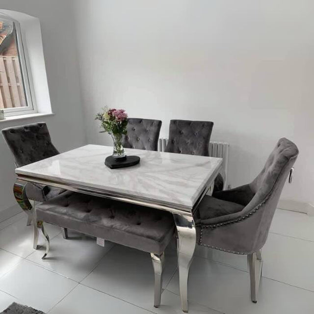 modern-rectangular-white-marble-dining-table-and-classic-velvet-dining-chairs-with-lion-knocker-luxury-dining-table-set-for-6-to-8