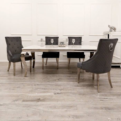 modern-rectangular-white-marble-dining-table-and-classic-velvet-dining-chairs-with-lion-knocker-luxury-dining-table-set-for-6-to-8