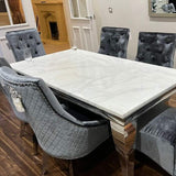 modern-rectangular-white-marble-dining-table-and-classic-velvet-dining-chairs-with-lion-knocker-luxury-dining-table-set-for-6-to-8