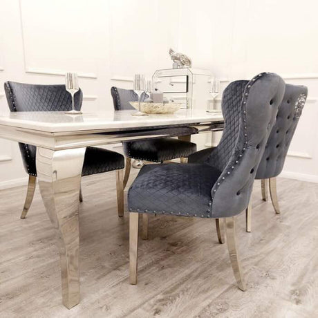 modern-rectangular-white-marble-dining-table-and-luxury-velvet-dining-chairs-with-lion-knocker-luxury-kitchen-table-set-for-6-to-8