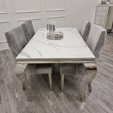 modern-rectangular-white-marble-dining-table-with-stainless-steel-frame-and-velvet-dining-chairs-with-deep-buttoned-back-dining-table-set-for-6