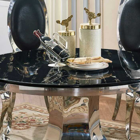 modern-round-black-marble-dining-table-with-chrome-stainless-steel-pedestal-base-130cm