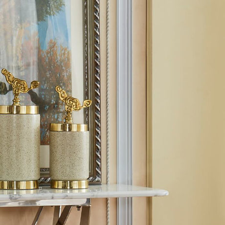 modern-white-marble-hallway-console-table-with-chrome-metal-base-and-rectangular-stone-based-top