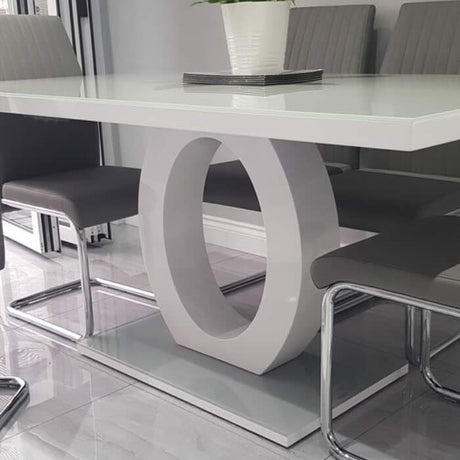 modern-grey-tempered-glass-dining-table-with-high-gloss-tabletop-and-white-base