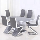 modern-grey-tempered-glass-dining-table-with-high-gloss-tabletop-and-white-base