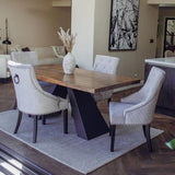 Rectangular-Solid-Pine-Wood-Dining-Table-And-Grey-Velvet-Dining-Chairs-For-8-With-Black-Knocker-180cm