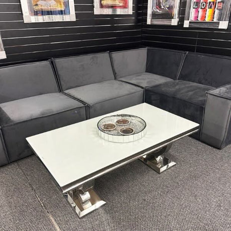 rectangular-white-glass-coffee-table-stainless-steel-base-130cm