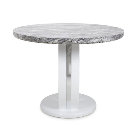 100cm-Grey-Modern-Marble-Round-Dining-Table-White-High-Gloss-Pedestal-Base-4-seater