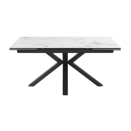 Modern-10-Seater-Extending-Rectangular-Marble-Ceramic-Dining-Table-160cm-240cm-Black-Metal-Legs