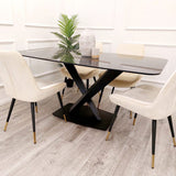 Modern-6-Seater-Black-Rectangular-Sintered-Stone-Dining-Table-160cm