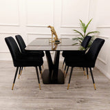 Modern-6-Seater-Black-Rectangular-Sintered-Stone-Dining-Table-160cm