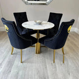 Luxury-4-Seater-White-Round-Marble-Dining-Table-90cm