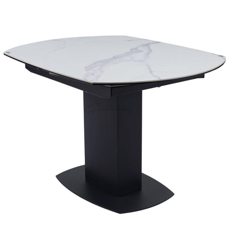 Modern-8-Seater-White-Marble-Ceramic-Rectangular-Extending-Dining-Table-Black-Metal-Pedestal-Base-120cm-180cm