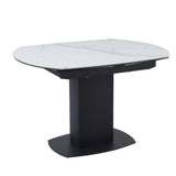 Modern-8-Seater-White-Marble-Ceramic-Rectangular-Extending-Dining-Table-Black-Metal-Pedestal-Base-120cm-180cm